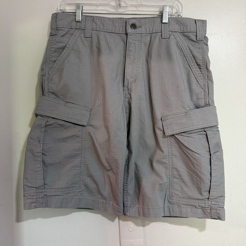 Carhartt Shorts Men 34 Cargo Relaxed Fit Gusseted Ripstop Workwear Force Broxton